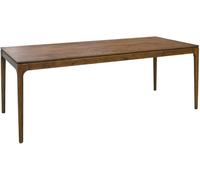 sweeek Mesa de comedor hevea y fresno, 8 plazas, nogal