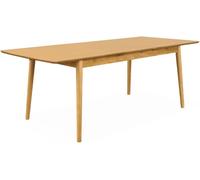sweeek Mesa de comedor rectangular extensible de 6-8 plazas, natural