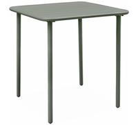 sweeek Mesa de jardín de metal de 2 plazas