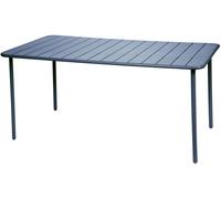 sweeek Mesa de jardín de metal de 6-8 plazas, azul oscuro