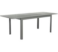 sweeek Mesa de jardín extensible de aluminio de 8 plazas, verde kaki