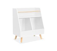sweeek - Mueble para niños, 2 compartimentos, Tobias, Blanco, 61.5x35x69.5 cm