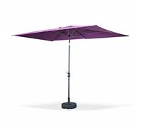 sweeek-Parasol rectangular, 2x3m Violeta - 300x198x243 cm