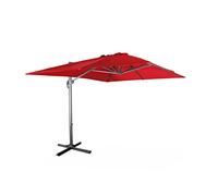 sweeek-Parasol rectangular, 3x4m Rojo - 380x259x286 cm