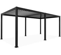 sweeek Pérgola bioclimática 3x6m de aluminio, antracita