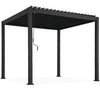 sweeek Pérgola bioclimática de aluminio con lamas orientables 3x3m v2