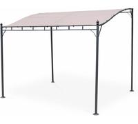 sweeek Pérgola de pared 3x2.5m pardo