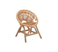 sweeek - Silla Infantil de ratán, Alice, Natural, 46x39.5x55 cm