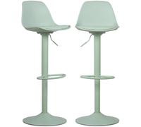 sweeek Taburetes de bar regulables en color verde