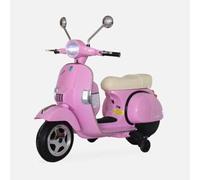 Sweeek Vespa 12v scooter eléctrico para niños, 1 plaza rosa