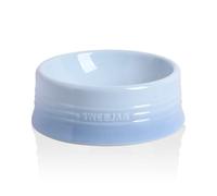 Sweejar - Cuenco de cer mica con degradado para perros y gatos grandes, de porcelana, para comida y agua, 940 ml (azul claro degradado)