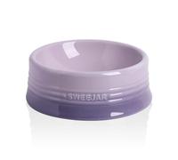 Sweejar - Cuenco de cer mica con degradado para perros y gatos grandes, de porcelana, para comida y agua, 940 ml (morado degradado)