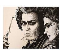 Sweeny Todd Johnny Depp Wayne Maguire Unframed Art Print Poster Wall Decor 12x16 inch Pster pared