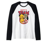 Sweep & Sooty's Team Copa Mundial de Fútbol de Inglaterra Camiseta Manga Raglan