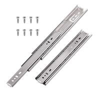 Sweet 10 Guías de Cajón de Extensión Completa 10 Pulgadas, Menos Ruido, Tornillos, 100 Libras, Bloqueo Resistente, Montaje Lateral