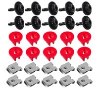 Sweet 10 juegos de protección contra salpicaduras de motor, cubierta de tornillo para tuerca, kit de clip, tuercas en U para Ford Escape, Focus, Transit Connect, Edge