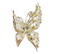 Sweet And Edgy - Pinza de metal para el pelo de mariposa con agarre de resorte seguro, accesorio para el cabello, pasadores de metal para mujeres y niñas