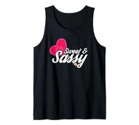 Sweet and Sassy Novelty Quotes Camiseta sin Mangas