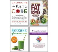 Sweet and Savory Fat Bombs, Ketogenic Green Smoothies, No Alzheimer's Smarter Brain Keto Solution, Unlocking the Keto Code [Hardcover] 4 Books Collection Set