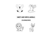 sweet and simple animals coloring book