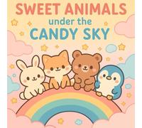 Sweet Animals under the Candy Sky: A Kawaii Coloring Book with Cute Friends and Cozy Moments