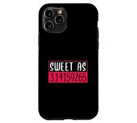 Sweet as 3.14159265 Pi Math Design para niñas y mujeres Carcasa para iPhone 11 Pro