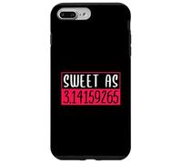 Sweet as 3.14159265 Pi Math Design para niñas y mujeres Carcasa para iPhone 7 Plus/8 Plus