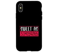 Sweet as 3.14159265 Pi Math Design para niñas y mujeres Carcasa para iPhone X/XS