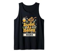 Sweet As Honey Mama Bumblebee - Gráfico Floral Retro Camiseta sin Mangas