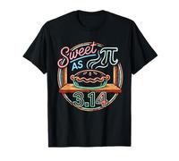 Sweet As Pi Day 3.14 Cherry Pie Retro 50s Diner Style Math Camiseta