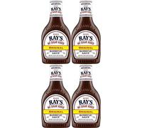 Sweet Baby Ray's Salsa original para barbacoa sin azúcar añadida, 18 onzas, paquete de 4