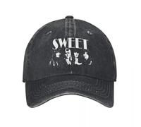 Sweet Band Glam Rock Talla S-4XL Demin Trucker Hat Durable for All Seasons Femenino, Gorra de béisbol para Hombres