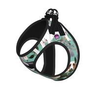 Sweet Basset Hound - Arnés de verano para perro con estampado floral y correa, arnés ajustable y reflectante para cachorros