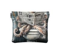 Sweet Big Animal Sea Vintage Toilet Fun - Monedero de cuero para mujer, monedero único para mujer, Sweet Big Animal Sea Vintage Toilet Fun, 1 size, Arte impreso