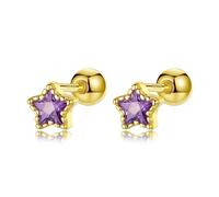 Sweet Black Star Stud Earrings For Women Wedding Minimalist