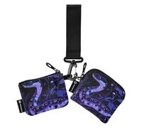 Sweet Blue Ball Python - Carteras para mujer, tarjeteros, delgada, portátil, monedero, monedero, monedero, con llavero, para uso diario, 2 fundas para tarjetas de crédito