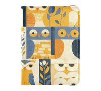 Sweet Boho Owls - Funda de piel para pasaporte con bloqueo RFID, funda para tarjeta de vacunación, impermeable