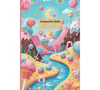 Sweet Candy Land Composition Book for Kids | 150 Pages | Cute 6x9 Writing & Drawing Journal