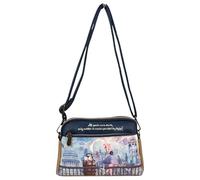 Sweet Candy - Mini Bolso Bandolera Porta Movil Mujer, Piel Sintética, con Correa Ajustable, Dos Compartimentos, Bolsito Móvil Mujer Bandolera Casual, Dibujo de Muñecas Sweet Candy