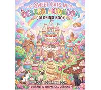 Sweet Cats in Dessert Kingdom Coloring Book: A Whimsical Journey Through a Magical World of Sweets