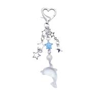 Sweet Cool Star Dolphin Spiders - Llavero con colgante de moda Y2K para coche, bolso de mano, accesorios, bolso, llavero, decoración, accesorio de moda, Delfín, Talla única