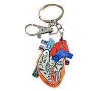 Sweet Cool Wind Flash Enfermera Tema Carta Corazón Anatómico Diagrama Llavero Y2k Nicho Retro Bolsa Colgante Accesorios Llavero Bolsa Colgante para Mujer