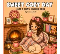 Sweet Cozy Day: Cute & Comfy Coloring Book for Adults and Teens | Bold & Easy Cozy Girl Coloring Pages for Relaxation, Stress Relief & Mindfulness: 20 ... Bold & Easy Designs for Relaxing Coloring