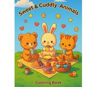 Sweet & Cuddly Animals: Coloring Book