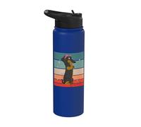 Sweet Dachshundgirl Dachshund Girl Amante de los perros Stainless Steel Insulated Water Bottle