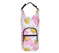 Sweet Daisy Valentine Sling Bag - Botella de agua que ahorra espacio, funda aislada, soporte para botellas de agua de senderismo, se adapta a botellas de 20 onzas, 24 onzas, 32 onzas, 40 onzas