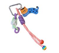 Sweet Dancing Bear Cadena Colorida Love Huckle Nylon Rope Bag Pendicero Cobriz Colgante Animales De Juguete Ornamento Para Cargas De Billetera Accesorio