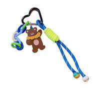 Sweet Dancing Bear Cadena Colorida Love Huckle Nylon Rope Bag Pendicero Cobriz Colgante Animales De Juguete Ornamento Para Cargas De Billetera Accesorio