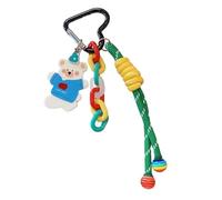 Sweet Dancing Bear Cadena Colorida Love Huckle Nylon Rope Bag Pendicero Cobriz Colgante Animales De Juguete Ornamento Para Cargas De Billetera Accesorio