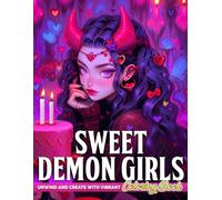 Sweet Demon Girls Coloring Book: "Whimsical Coloring pages featuring Cute Devil Characters and Elegant Designs for Teens Adults Creativity "